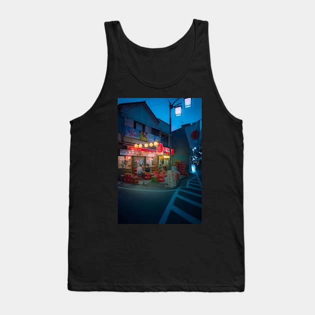 Small street izakaya in Koenji Chilling outside on warm summer night Tank Top by TokyoLuv